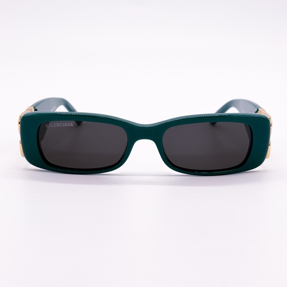 NEW BALENCIAGA SUNGLASSES BB0096S 006 GREEN WOMEN SUNGLASSES - Picture 3 of 13
